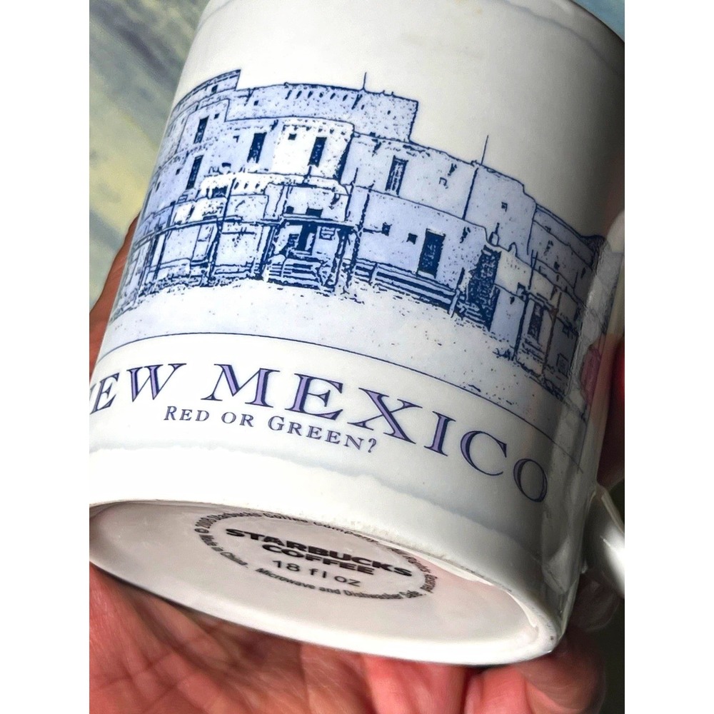 Starbucks New Mexico Red or Green Mug 18 oz 2008 Architectural Coffee Cup
